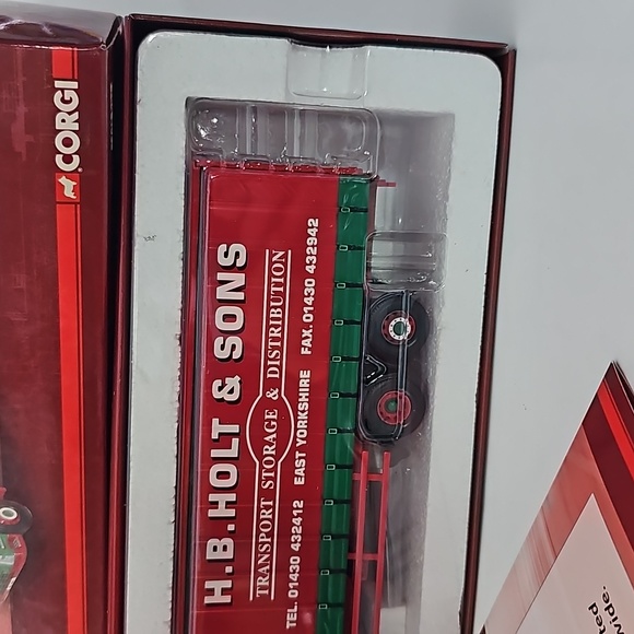 Corgi diecast model H B Holt trucking Volvo wheel rigid Curtainside new in box - Picture 3 of 8